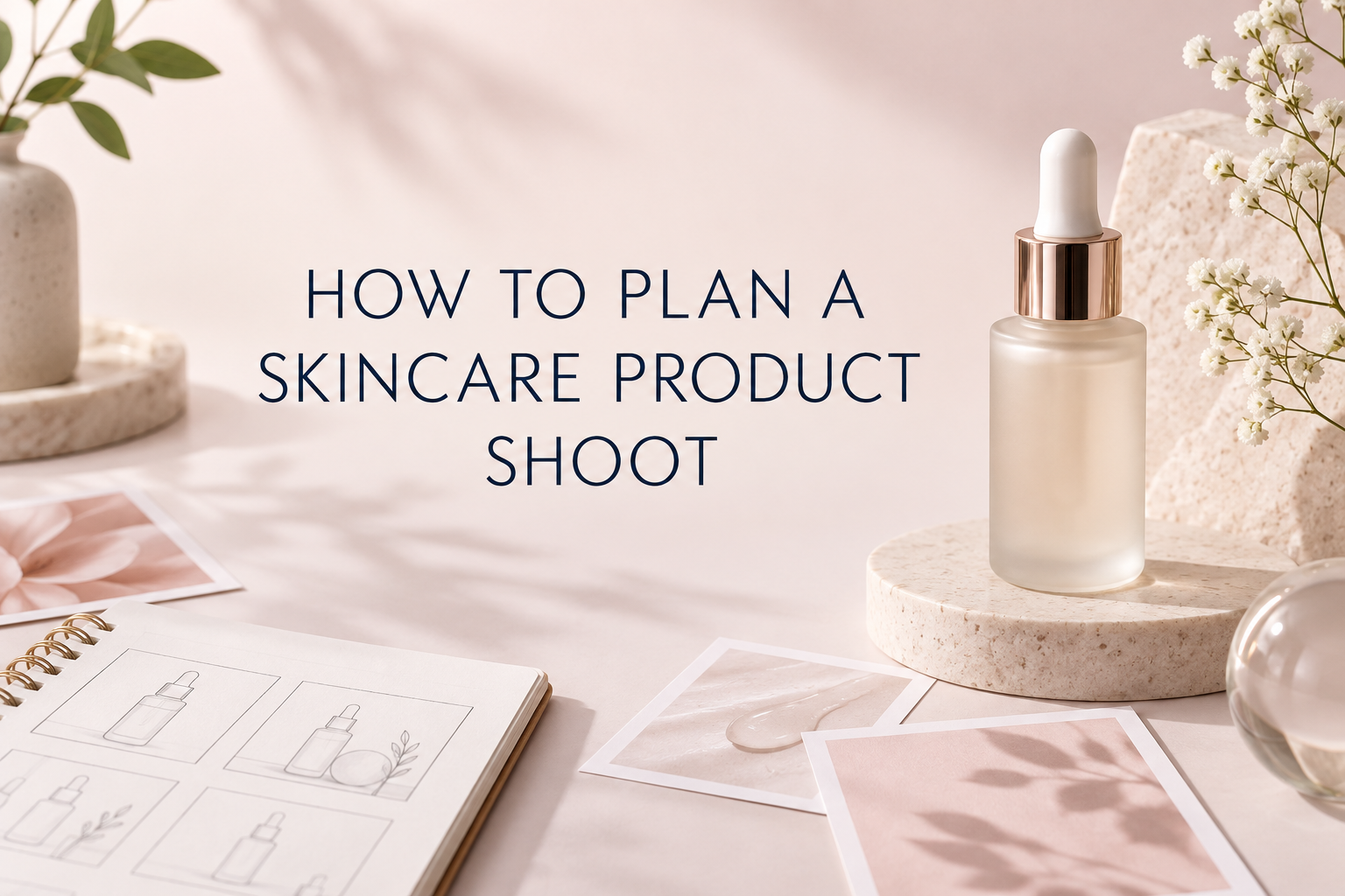 Planning a skincare product photography shoot